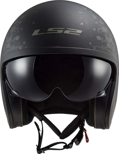 LS2 OF599 Spitfire Black Flag Jet helm