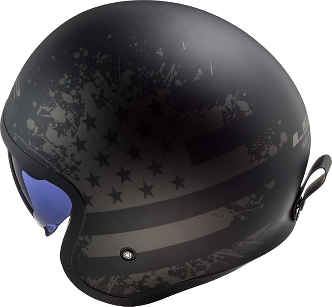 LS2 OF599 Spitfire Black Flag Jet helm