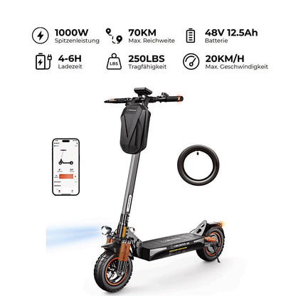 E-Scooter T4 Offroad 1000W Mit Straßenzulassung (ABEeKFV)
